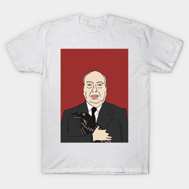 Alfred Hitchcock T-Shirt by grekhov